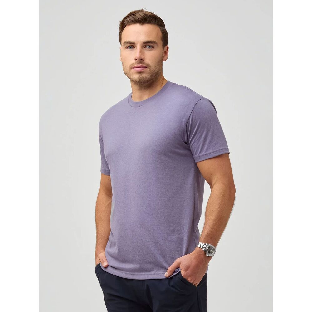 Fresh Clean Threads Flint Purple Short Sleeve T-shirt, Large (D2)